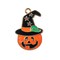 John Bead Sweet & Petite Pumpkin Witch Halloween Charms, 4pcs